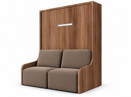 Lit escamotable vertical autoporteur avec banquette KOZZA Premium – Haut de gamme – Usage intensif