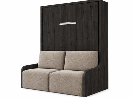Lit escamotable vertical autoporteur avec banquette KOZZA Premium – Haut de gamme – Usage intensif
