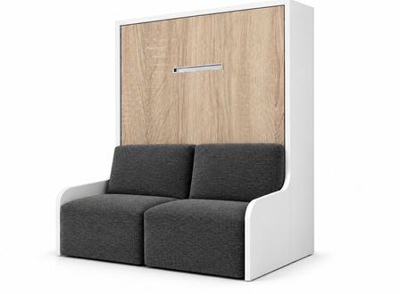 Lit escamotable vertical autoporteur avec banquette KOZZA Premium – Haut de gamme – Usage intensif