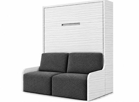 Lit escamotable vertical autoporteur avec banquette KOZZA Premium – Haut de gamme – Usage intensif