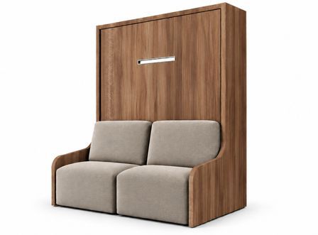 Lit escamotable vertical autoporteur avec banquette KOZZA – Sans fixation murale