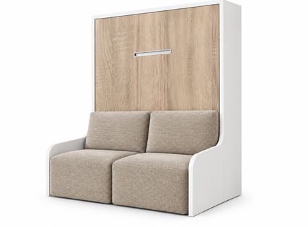 Lit escamotable vertical autoporteur avec banquette KOZZA – Sans fixation murale