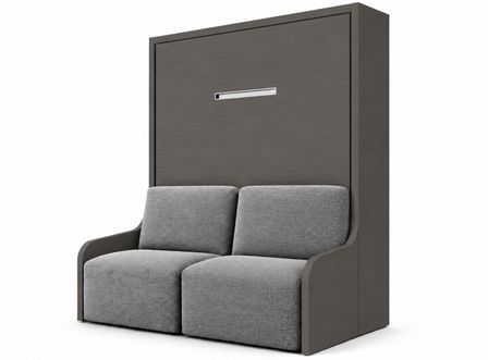 Lit escamotable vertical autoporteur avec banquette KOZZA – Sans fixation murale