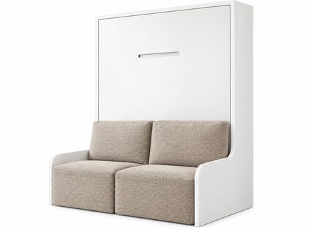 Lit escamotable vertical autoporteur avec banquette KOZZA – Sans fixation murale