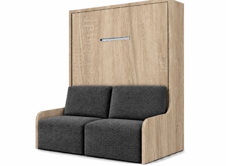 Lit escamotable vertical autoporteur avec banquette KOZZA – Sans fixation murale