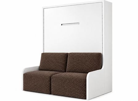 Lit escamotable vertical autoporteur avec banquette KOZZA – Sans fixation murale