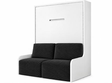 Lit escamotable vertical autoporteur avec banquette KOZZA – Sans fixation murale