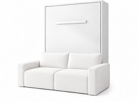 Lit escamotable vertical avec canapé coffre ESPACIA – Haut de gamme – Usage intensif