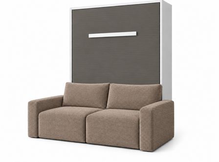 Lit escamotable vertical avec canapé coffre ESPACIA – Haut de gamme – Usage intensif