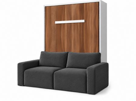 Lit escamotable vertical avec canapé coffre ESPACIA – Haut de gamme – Usage intensif
