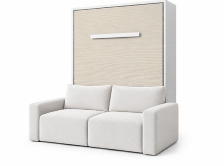 Lit escamotable vertical avec canapé coffre ESPACIA – Haut de gamme – Usage intensif