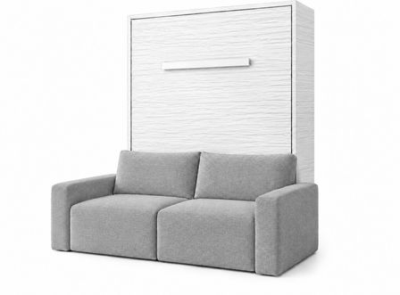 Lit escamotable vertical avec canapé coffre ESPACIA – Haut de gamme – Usage intensif