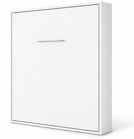 Lit escamotable vertical avec étagères intérieures PAOLA – Sommier inclus & ouverture assistée