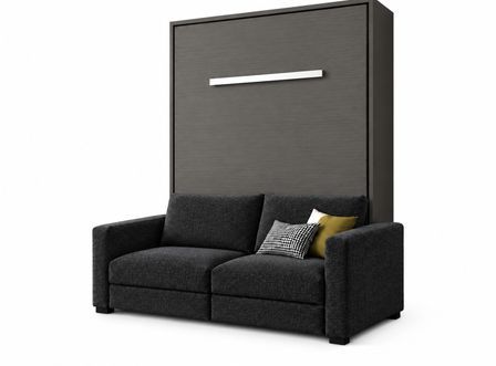 Lit escamotable vertical KIMBER avec canapé tissu intégré