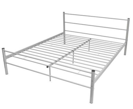 Lit métal gris First 160x200 cm