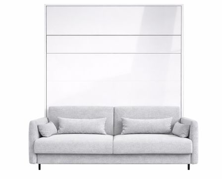 Lit escamotable vertical avec canapé tissu NOBY