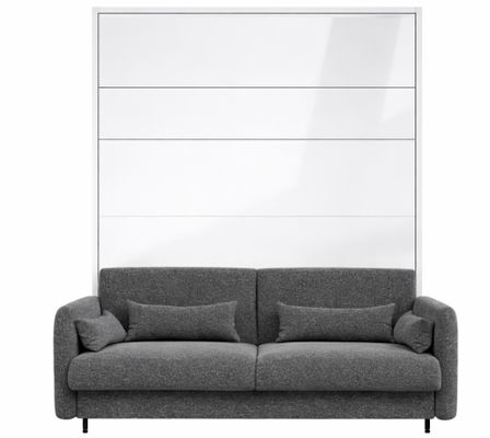 Lit escamotable vertical avec canapé tissu NOBY