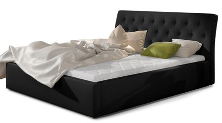 Lit simili cuir capitonné Venizia