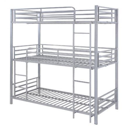 Lit superposé 3 niveaux métal 90x190 cm Trio