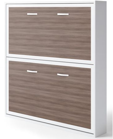 Lit superposé escamotable avec bureau MELINA – Conception renforcée