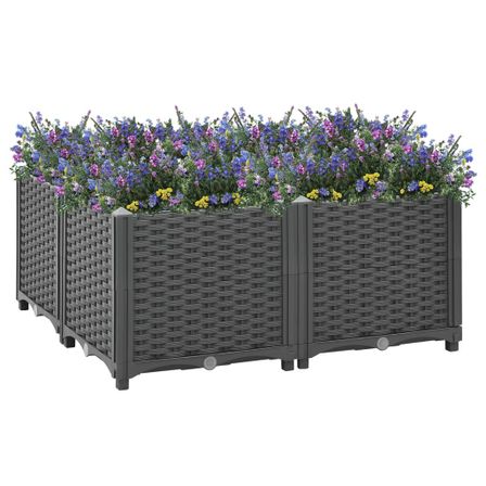Jardinière 80x80x38 cm Polypropylène 6