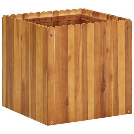 Jardinière 50x50x50 cm Bois massif d'acacia
