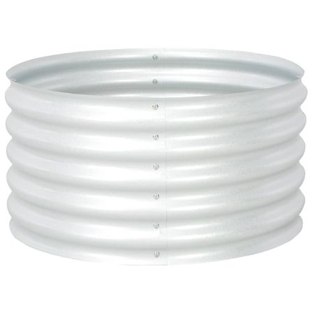 Jardinière 80x80x44 cm Acier galvanisé Argenté