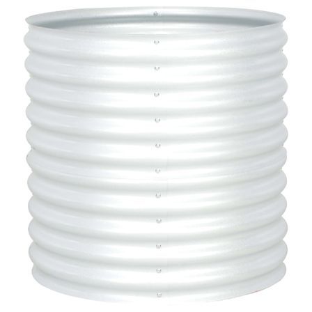 Jardinière 80x80x81 cm Acier galvanisé Argenté