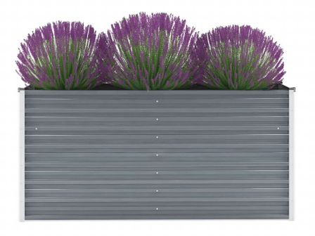 Jardinière Acier galvanisé 160x40x77 cm Gris