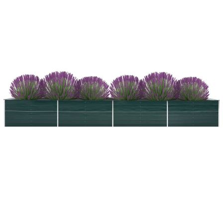Jardinière Acier galvanisé 600x80x45 cm Vert