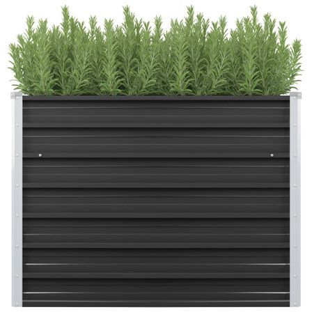 Jardinière Anthracite 100x40x77 cm Acier galvanisé