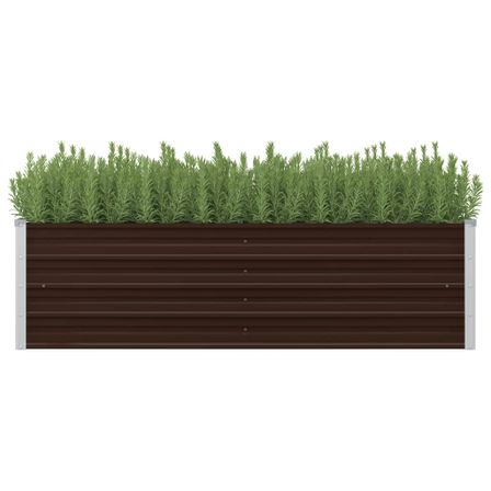 Jardinière Marron 160x40x45 cm Acier galvanisé