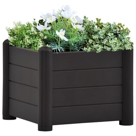 Jardinière PP Anthracite 43x43x35 cm