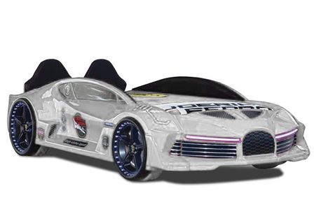 Lit voiture de sport blanc speeder 90x190 cm