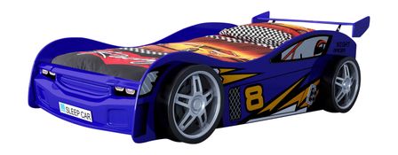 Lit voiture bleu Race