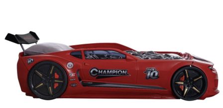 Lit voiture de course Champion rouge 70x140 cm