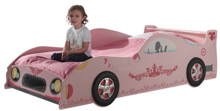 Lit voiture princesse rose Kizza 90
