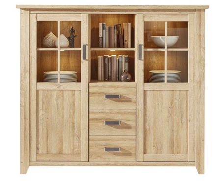 Living chêne rustique mélaminé Mobal