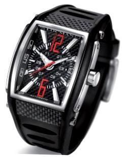 Locman Tremila Automatico Quadrante & Cassa In Carbonio, Titanio & S/s 40mm Data Rubber Strap Wr 5 Atm 0263CBCBNRD5BKK