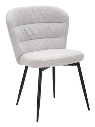 Lot de 2 chaises grise design années 70 Ela