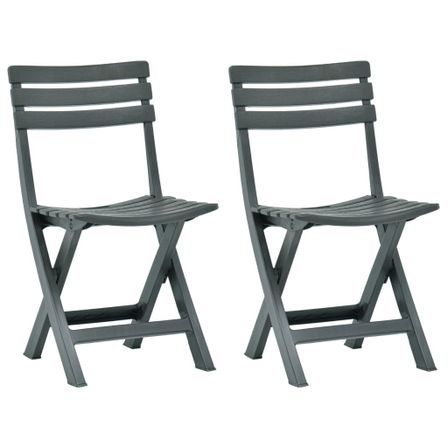 Lot de 2 chaises pliantes en plastique – Mobilier intérieur ou extérieur