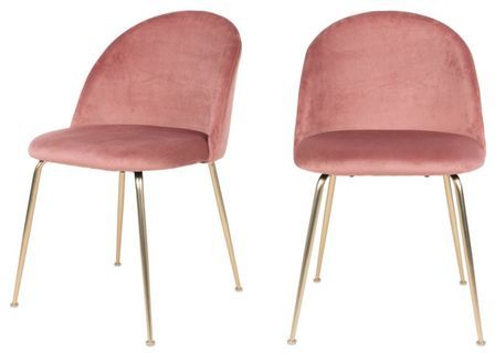 Lot de 2 chaises velours PINOZ – Élégance contemporaine