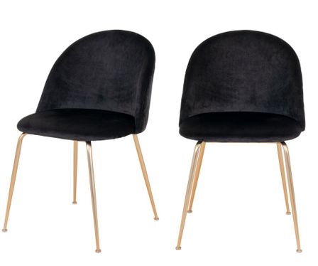 Lot de 2 chaises velours PINOZ – Élégance contemporaine
