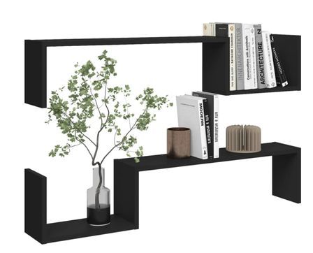 Lot de 2 étagères murales en bois Kolika L 100 x H 20 x P 15 cm – Collection originale