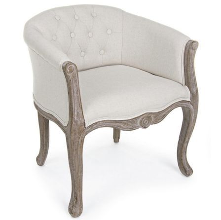 Lot de 2 fauteuils DIVA – Pieds en bois d'Hévéa naturel et assise en tissu