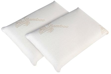 Lot de 2 oreillers moelleux Hôtel 5 Étoiles à mémoire de forme Bio Airy
