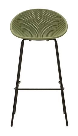Lot de 2 tabourets de bar vert Ibiza