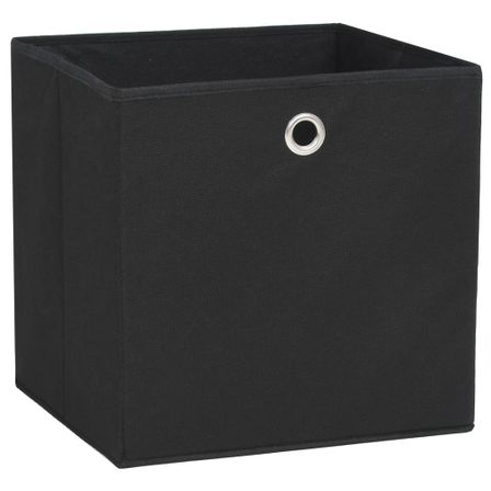 Lot de 4 boîtes de rangement pliables KLARY – Tissu Intissé