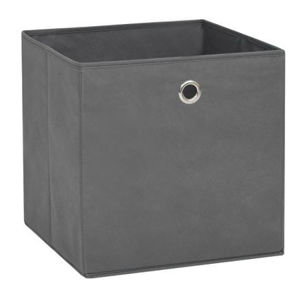 Lot de 4 boîtes de rangement pliables KLARY – Tissu Intissé
