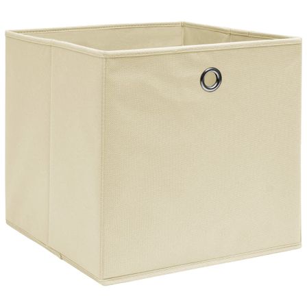 Lot de 4 boîtes de rangement pliables KLARY – Tissu Intissé